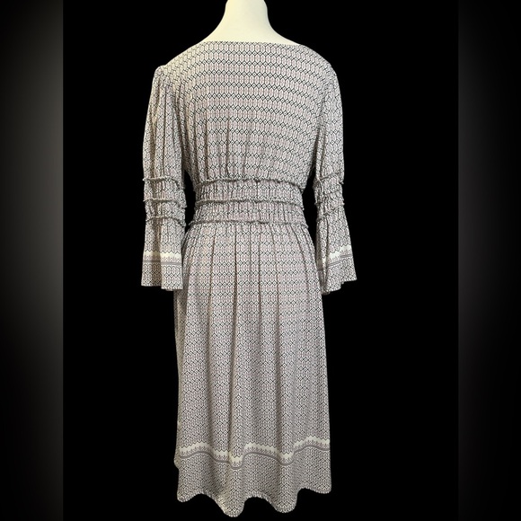 Sophie Max Black and White Long Sleeve Dress - Picture 5 of 8